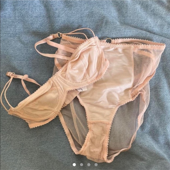 Lonely Lingerie Lexie Set in Ballerina Pink - Picture 2 of 4